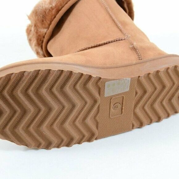 Via Pinky Sparkling Embellished Faux Shearling Suede Fleece Women's Bootie NEW - Picture 4 of 5